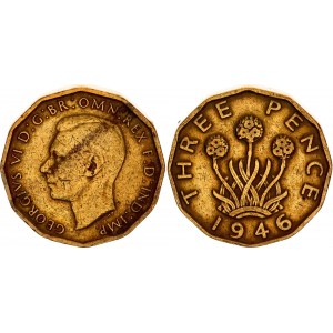 Great Britain 3 Pence 1946 Key Date