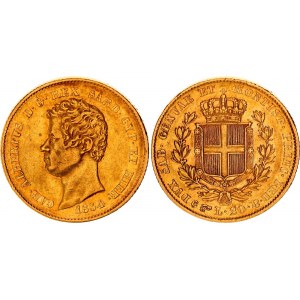 Italian States Sardinia 20 Lire 1834 P