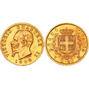 Italy 20 Lire 1868 T BN