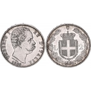 Italy 2 Lire 1886 R