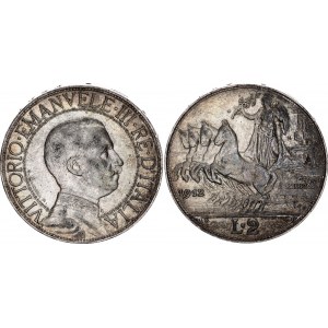Italy 2 Lire 1912 R