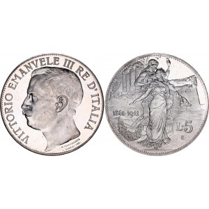 Italy 5 Lire 1911 R Collectors Copy