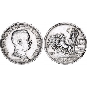 Italy 2 Lire 1917 R Rare
