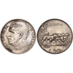 Italy 50 Centesimi 1920 R