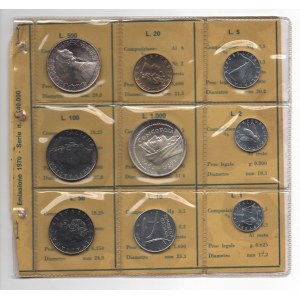 Italy Annual Coin Set 1970 R