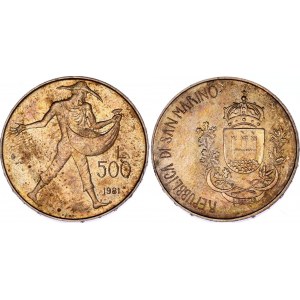 San Marino 500 Lire 1981