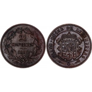 Luxembourg 2-1/2 Centimes 1901 BAPTH