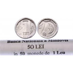 Moldavia 50 x 1 Leu 2018 Mint Roll