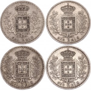 Portugal 4 x 500 Reis 1891