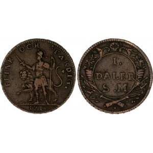 Sweden 1 Daler Silvermynt 1718