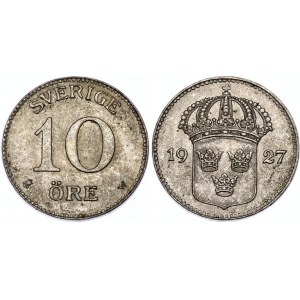 Sweden 10 Ore 1927 W