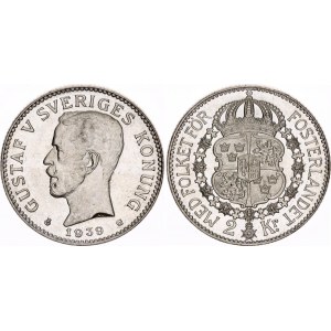 Sweden 2 Kronor 1939 G