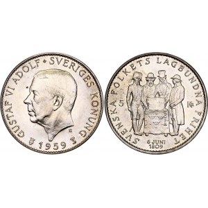 Sweden 5 Kronor 1959 TS