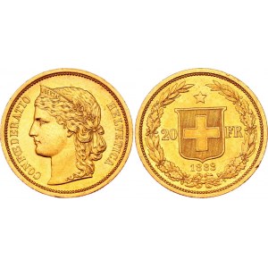 Switzerland 20 Francs 1883