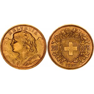 Switzerland 20 Francs 1935 LB