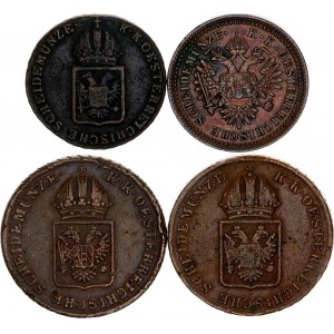 Austria Lot of 4 Coins 1816 -1851