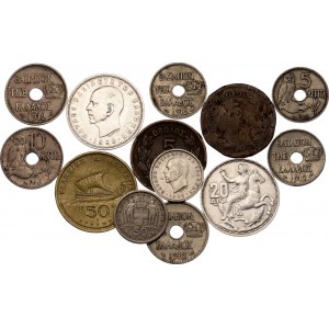 Greece Lot of 13 Coins 1869 -1988