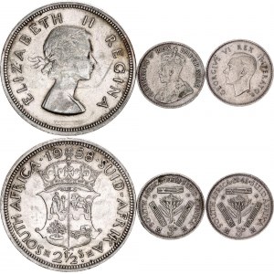 South Africa Lot of 3 Coins 1932 -1958