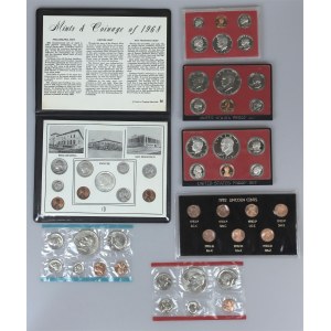 United States Lot of 7 Coin Sets 1968 -1981