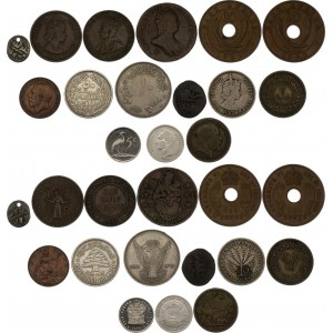 World Lot of 15 Coins 1762 -1990