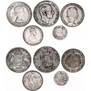 World Lot of 5 Coins 1810 -1960