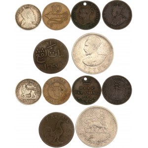 World Lot of 6 Coins 1850 -1980