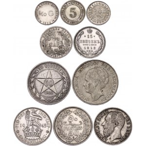 World Lot of 10 Coins 1887 -1963