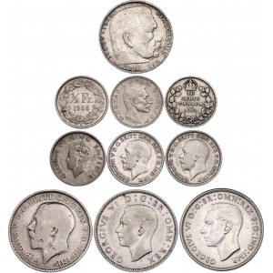 World Lot of 10 Coins 1887 -1963