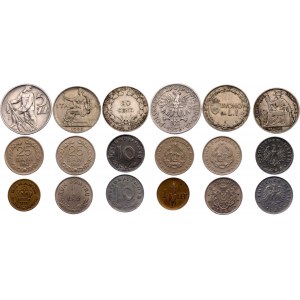World Lot of 9 Coins 1903 - 1958