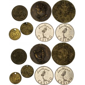 World Lot of 6 Tokens 1950 -2000