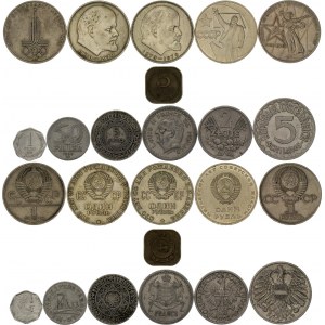 World Lot of 12 Coins 1952 -1990
