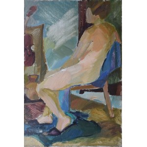 Stanisław WEJMAN (geb. 1944), Akt einer sitzenden Frau, 1964