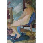 Stanisław WEJMAN (ur. 1944), Akt siedzącej kobiety, 1964