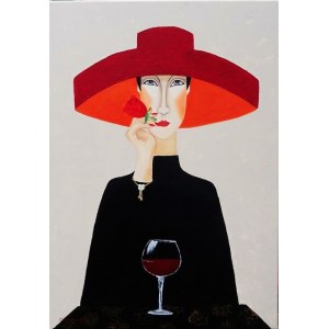 Cecilia Dabrowska, Červené víno, 2022.