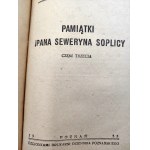 Rzewuski H. - Pamiątki JPana Seweryna Soplicy - Poznań 1935