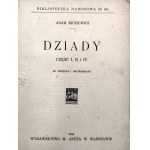 Mickiewicz Adam - Dziady - Warszawa 1924