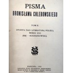 Pisma Bronisława Chlebowskiego - Rej - Kochanowski - Varšava 1912