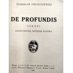 Przybyszewski S. - De profundis. Okł. S. Biedrzycki, Warszawa 1929