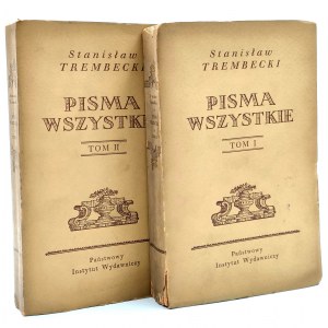 Trembecki S. - Pisma Wszystkie - Warszawa 1953