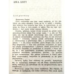 Mrożek S. - Dwa listy - Wydanie Pierwsze, Kraków 1974