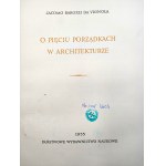 Vignola - O pięciu porządkach w architekturze - Warszawa 1955