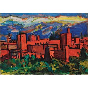 Mieczysław Lurczyński, Arabian town - Alhambra, 1960 -1980 