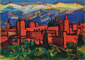 Mieczysław Lurczyński, Arabian town - Alhambra, 1960 -1980 