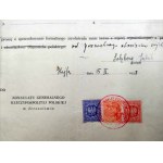 Podanie o zwolnienie z obowiązku wojskowego - Konsulat RP w Jerozolimie 1938