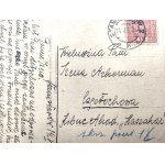 Postcard - Stanislawow, City Hall - Academic kibbutz  Hashachar [Częstochowa]