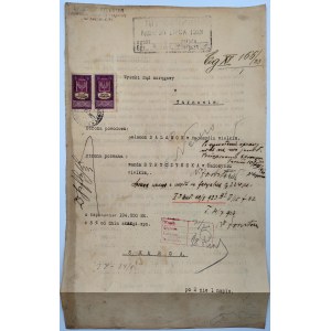 Klage wegen Nichtbezahlung der Zementierungskosten - Gericht Tarnów - 1923