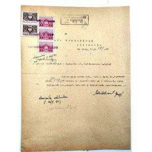 Súdny dokument - Okresný súd Tarnów 1947