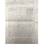 Pismo sądowe o ekstabulację sumy 2.000.000 Mk - Tarnów 1923 rok