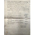 Soudní příkaz k extabulaci částky 2 000 000 Mk - Tarnów 1923