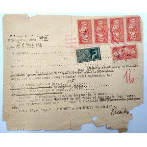 Court summons for payment - Tarnow 1932